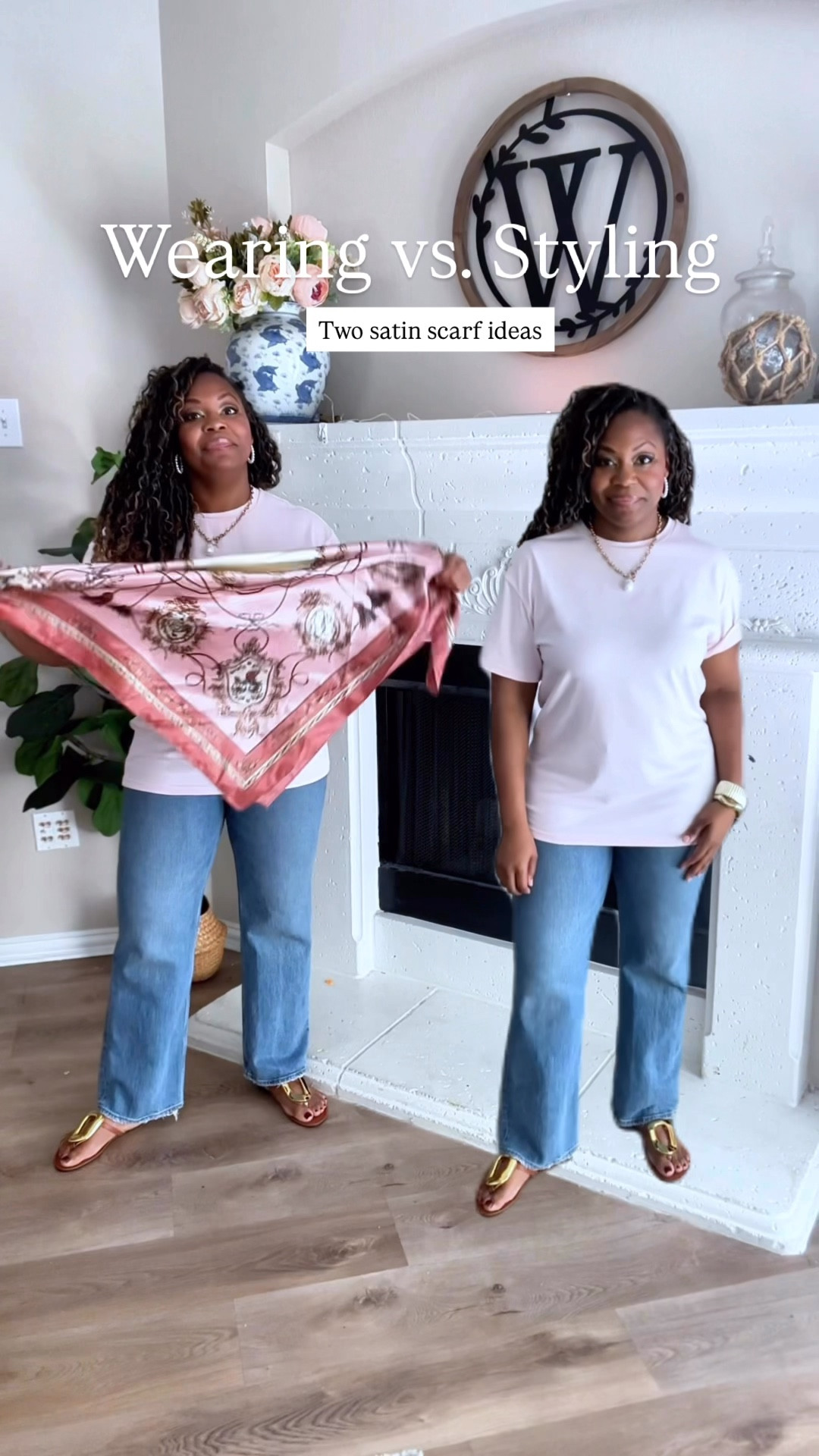 Satin scarf ideas!🌸