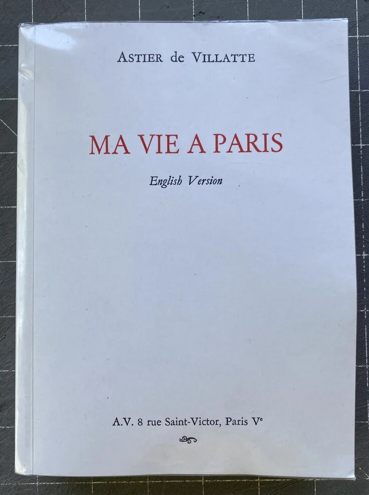 Ma Vie A Paris by Benoît Astier de Villatte (SIGNED, Paperback, 2016) | eBay US