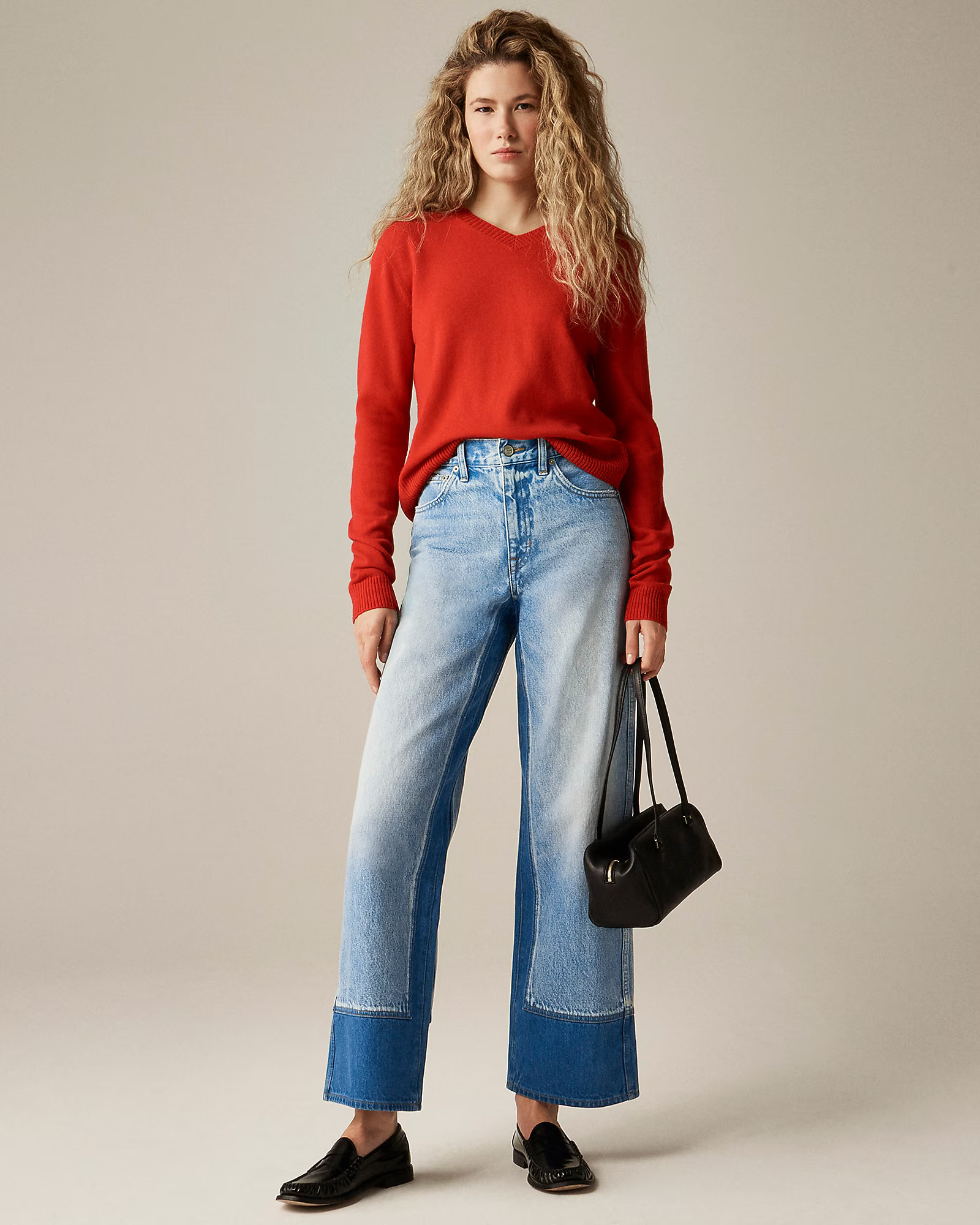Everyday wide-leg ankle jean with washblocking | J. Crew US