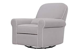 DaVinci Ruby Recliner and Glider, Grey with Cream Piping | Amazon (US)