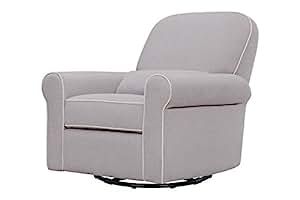 DaVinci Ruby Recliner and Glider, Grey with Cream Piping | Amazon (US)