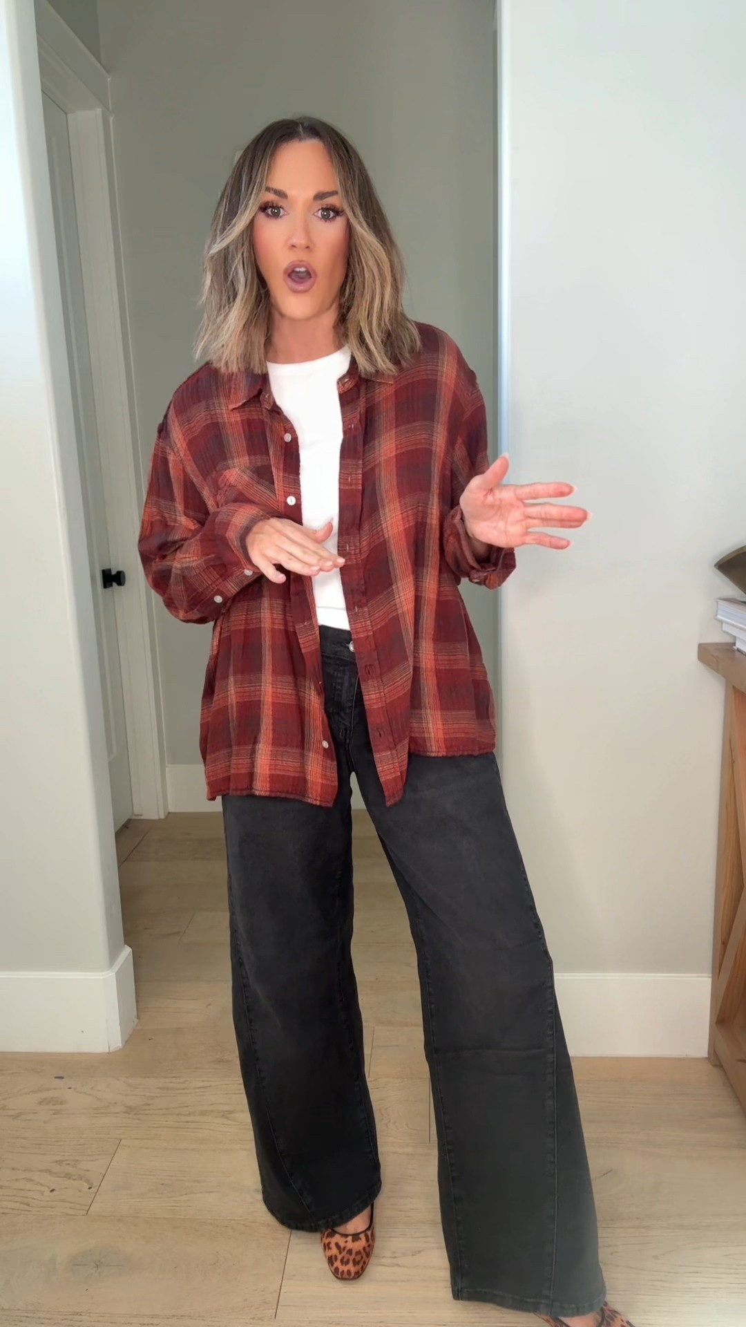 Plus size flannel for fall 
Wearing a 1X 

#LTKStyleTip #LTKOver40 #LTKFindsUnder50