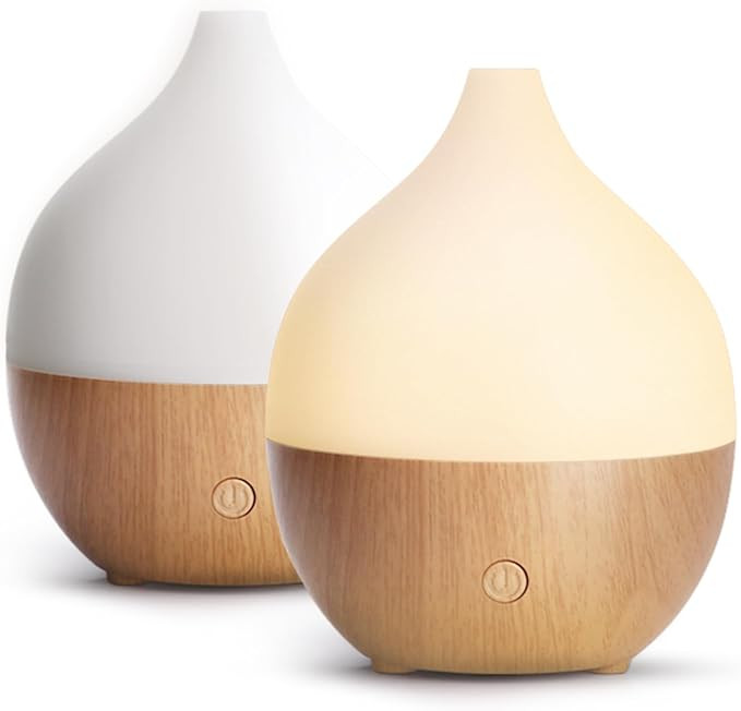 SALKING Essential Oil Diffuser (Set of 2), 100ml Small Aromatherapy Diffuser with Auto Shut-Off, ... | Amazon (US)