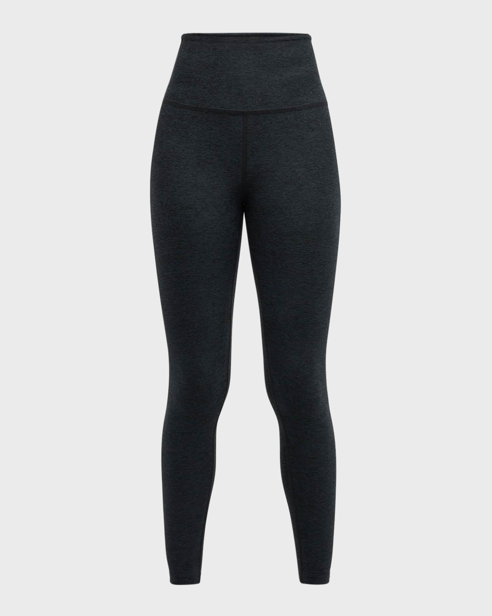 Caught in the Midi High-Waist Space-Dye Leggings | Neiman Marcus
