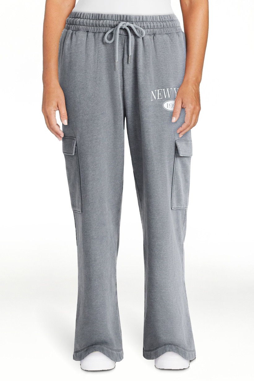 No Boundaries Washed Cargo Sweatpants, Women's - Walmart.com | Walmart (US)