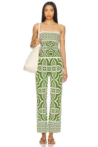 MISA Los Angeles Nessa Bandeau in Green Mosaic from Revolve.com | Revolve Clothing (Global)