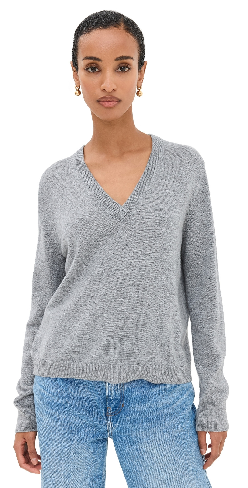 Jenni Kayne Flynn Cashmere Sweater Grey XS | Shopbop