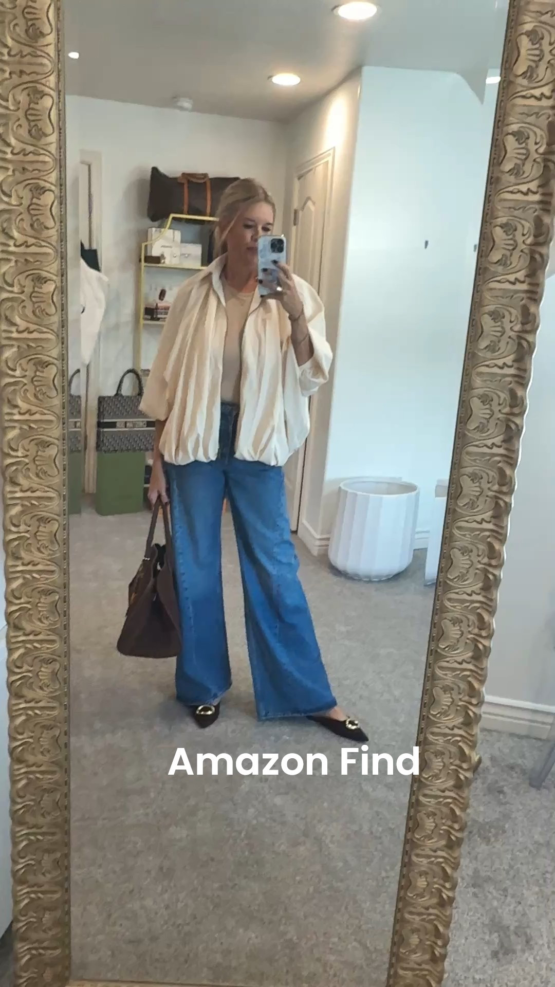 3 Amazon finds

wear now and into Fall

How cute is the inspired by free people ..Amazon find jacket 

It’s cute balloon style, comes in several colors and, I got a med and should have gotten a small. I’d size down

Amazon Brown suede tote bag/ I have the large 

Amazon find  bag charm 

Cream body suit

Mother’s lemon twist denim jeans :)  so good you’ll want! Fits tts and I love the stitch detail 

Brown suede gold buckle slides tts 



#LTKOver40 #LTKFindsUnder50 #LTKStyleTip