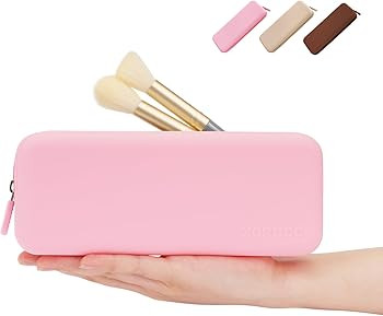 Travel Makeup Brush Holder,Silicone Makeup Brush Holder,Makeup Brush Bbag,BPA free Travel Accesso... | Amazon (US)