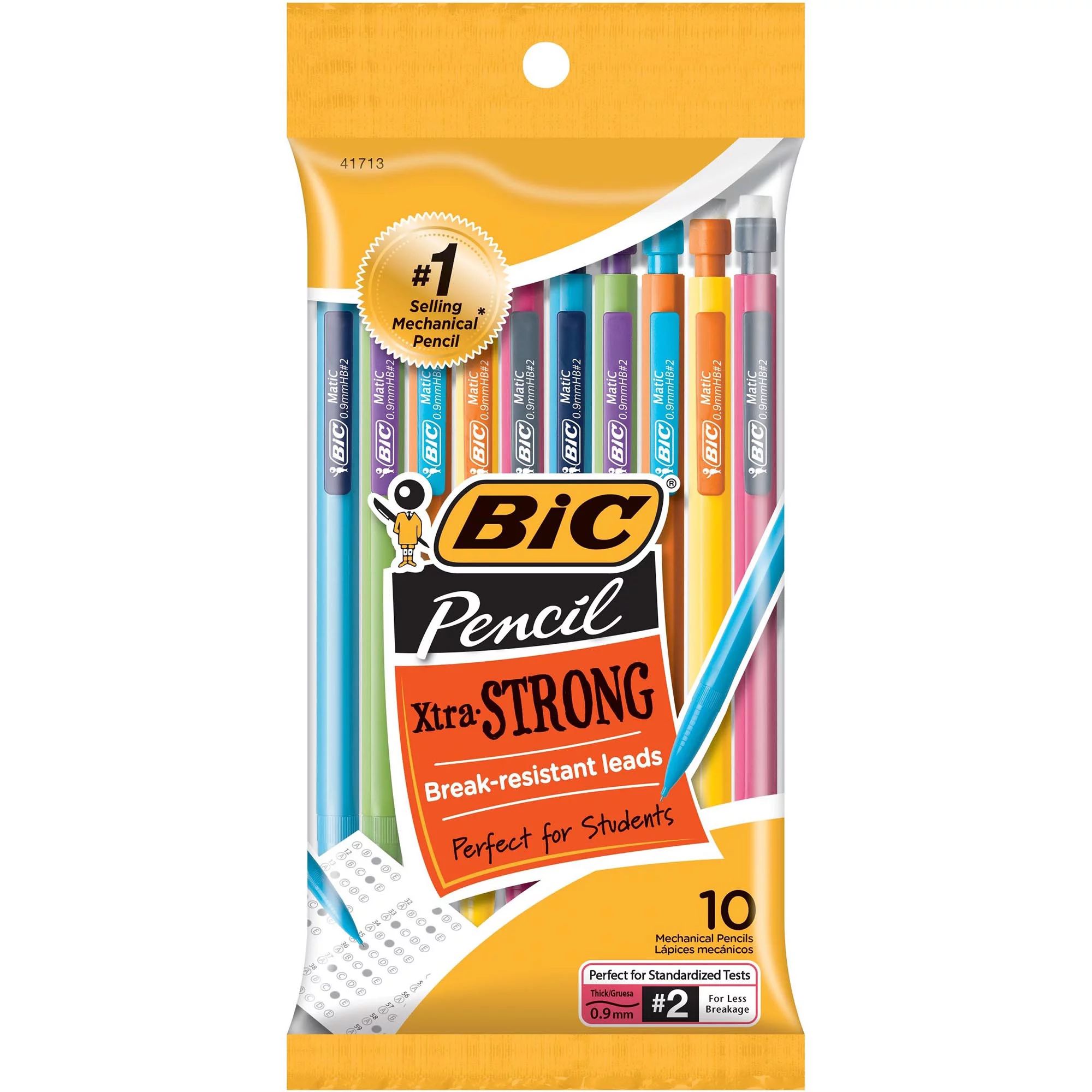 BIC Xtra-Strong Mechanical Lead Pencil, Colorful Barrel, Thick Point (0.9mm), 10 Count - Walmart.... | Walmart (US)