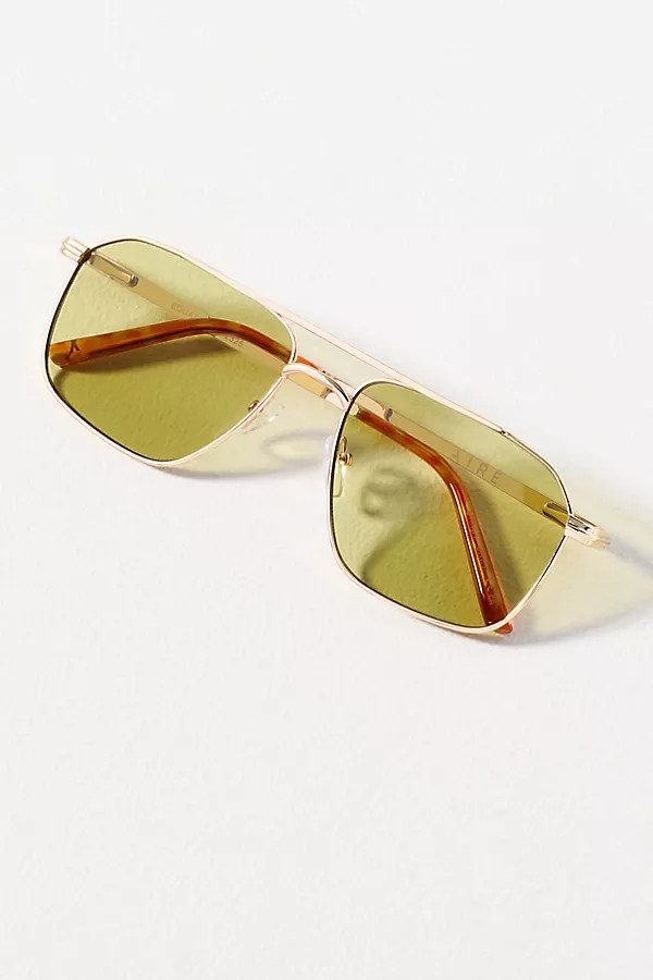 AIRE Equator Metal Aviator Sunglasses | Anthropologie (US)