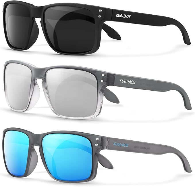 Polarized Square Sunglasses For Men and Women Matte Finish Sun Glasses UV Protection Glasses | Amazon (US)