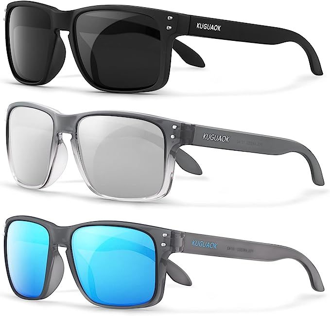 Polarized Square Sunglasses For Men and Women Matte Finish Sun Glasses UV Protection Glasses | Amazon (US)