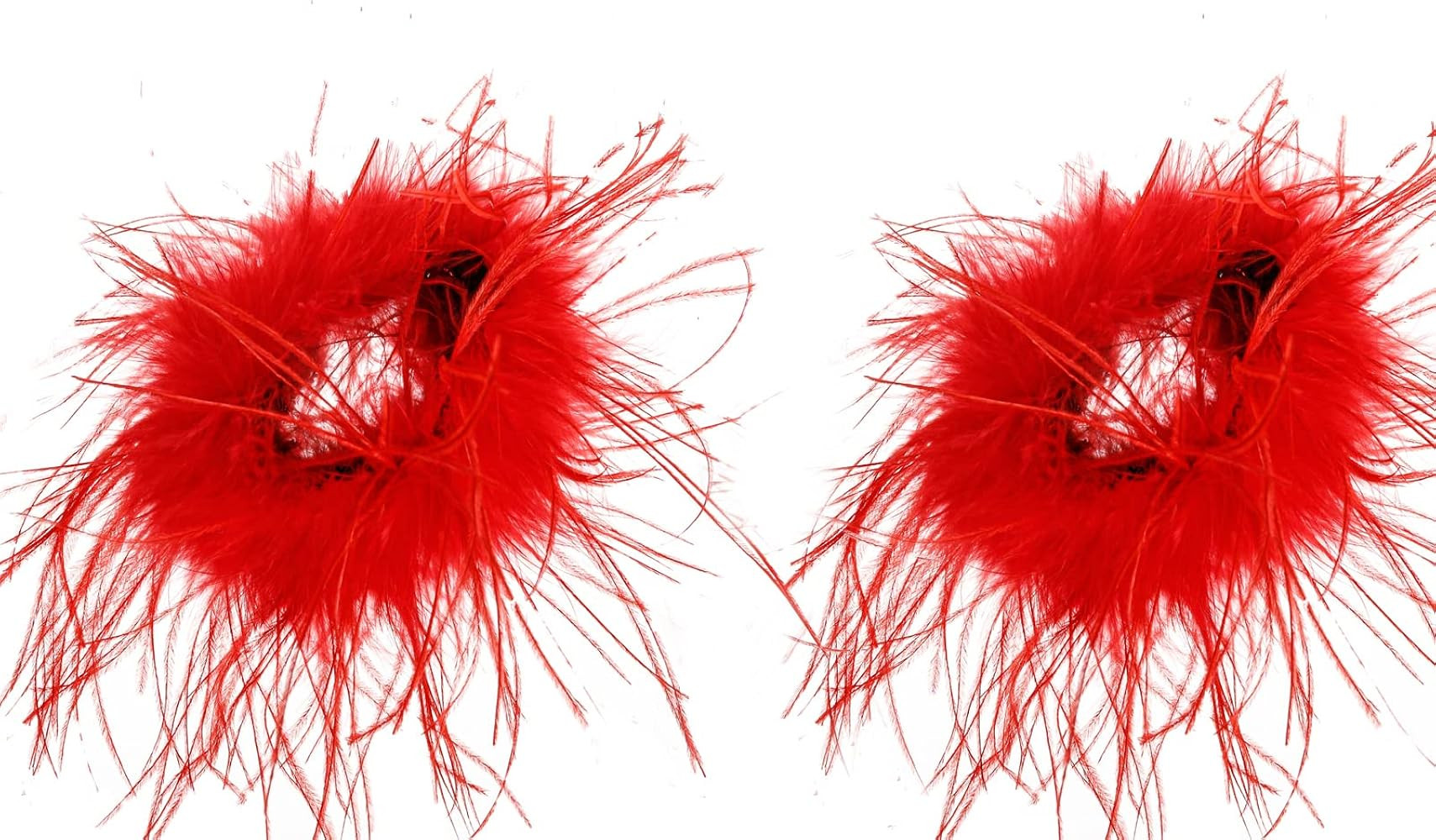 LVCOMEFF Women Ostrich Feather Bracelet Wrist Cuffs Furry for Party Wedding Bride Concert Luxurio... | Amazon (US)