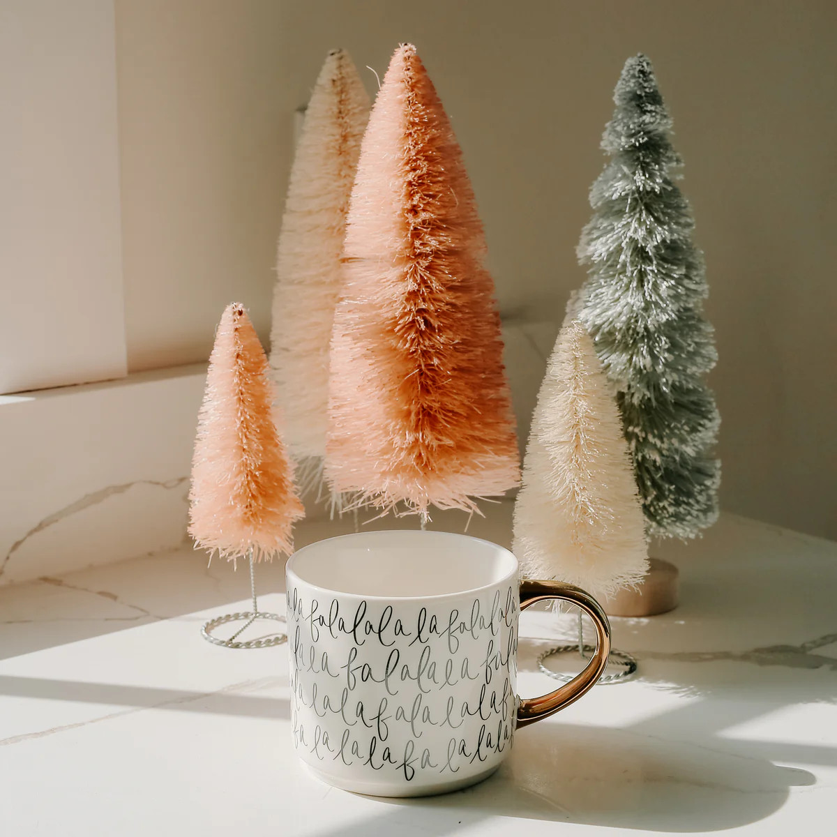 Fa La La Gold Tile Coffee Mug - 17 oz | Abandoned Cakes