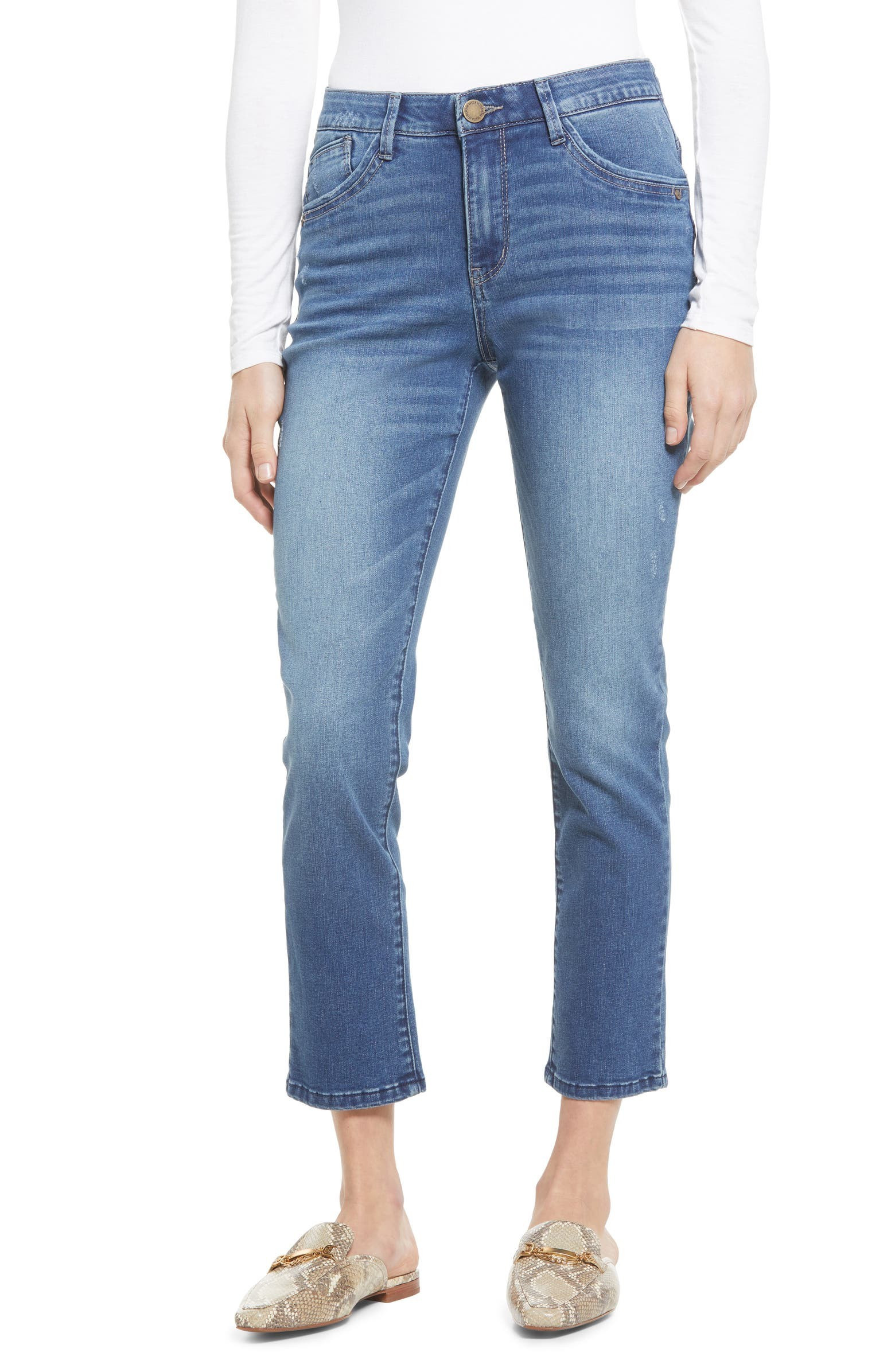 Ab-Solution High Waist Ankle Straight Leg Jeans | Nordstrom