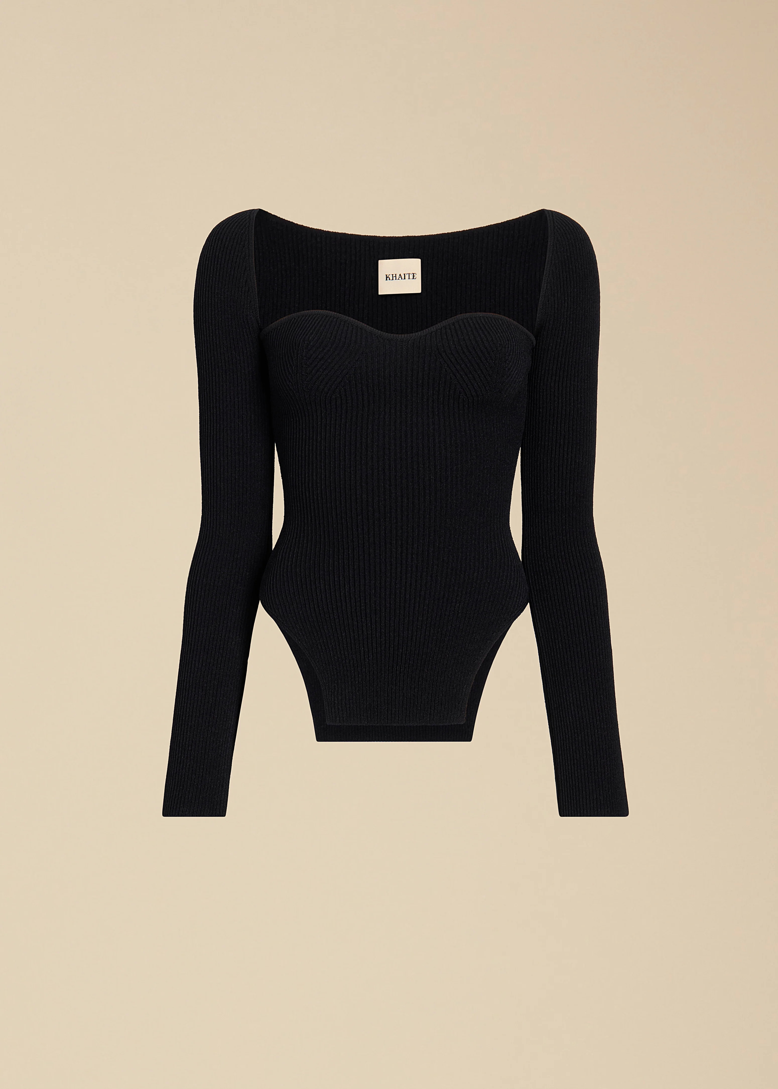 KHAITE - Maddy Top In Black | Khaite