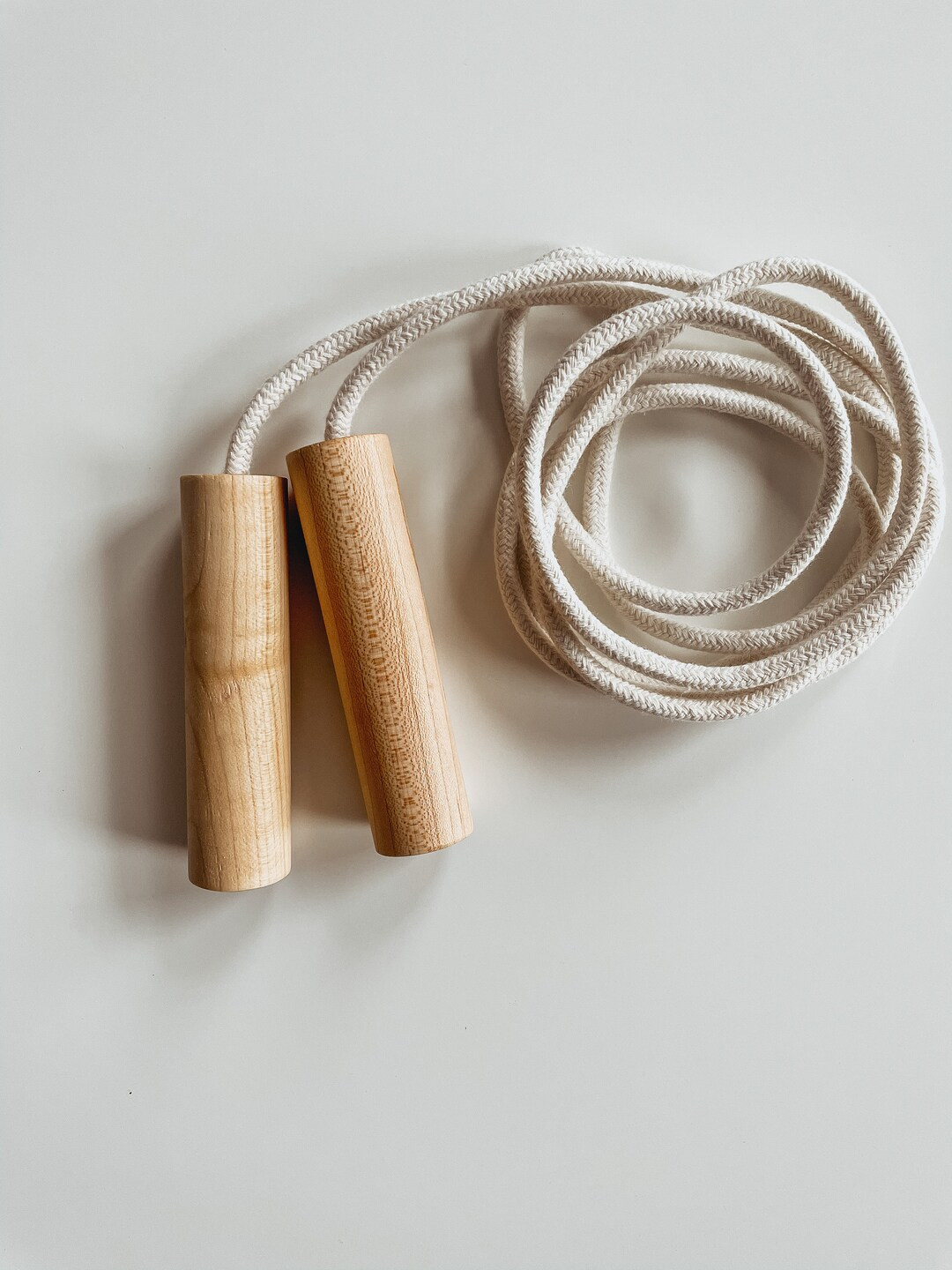 Jump Rope - Wood handles and cotton rope | Etsy (US)