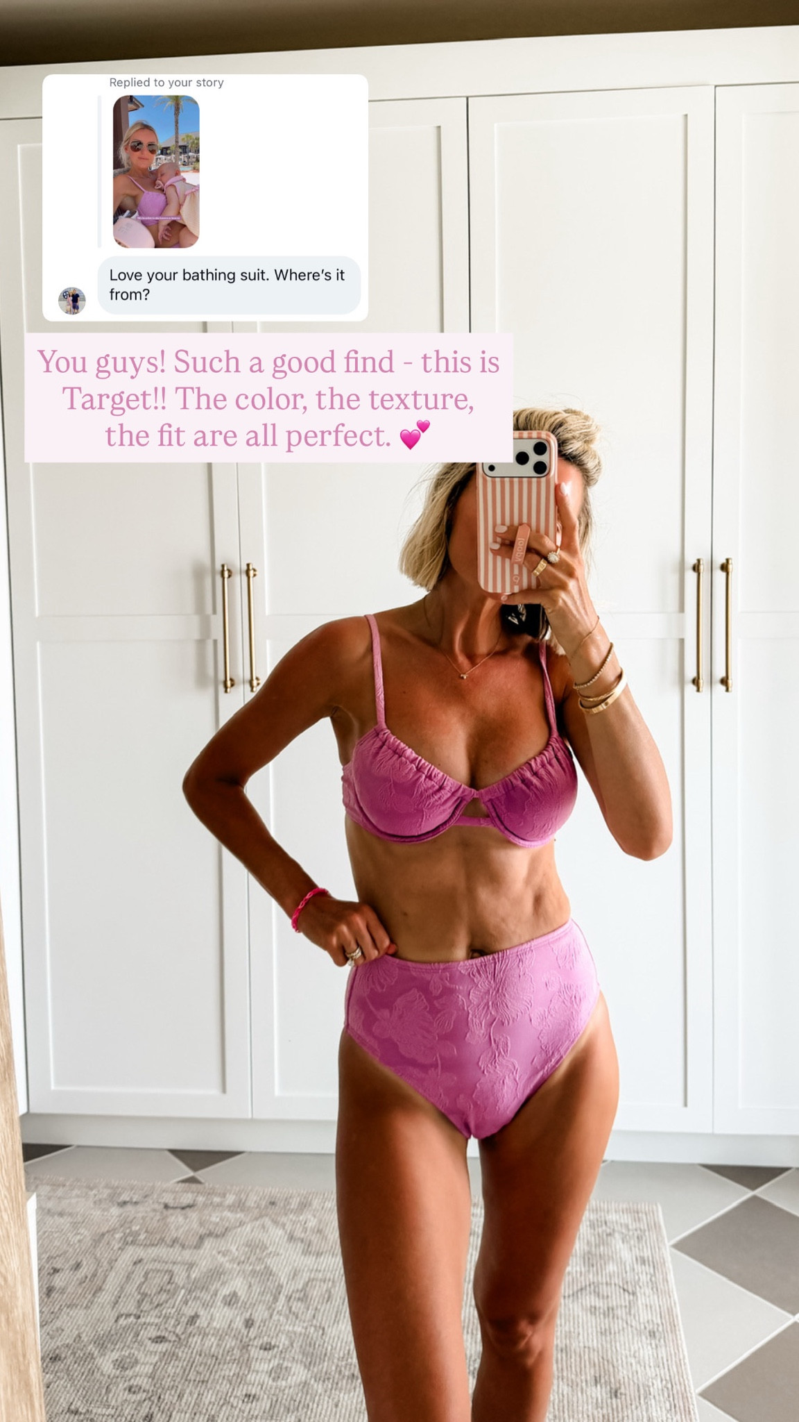 Love this new two piece I just got from Target! The color & texture is so good! Wearing a S!

Loverly Grey, Target, swimsuit, resort wear, vacation looks, two piece swimsuit 

#LTKSeasonal #LTKSwim