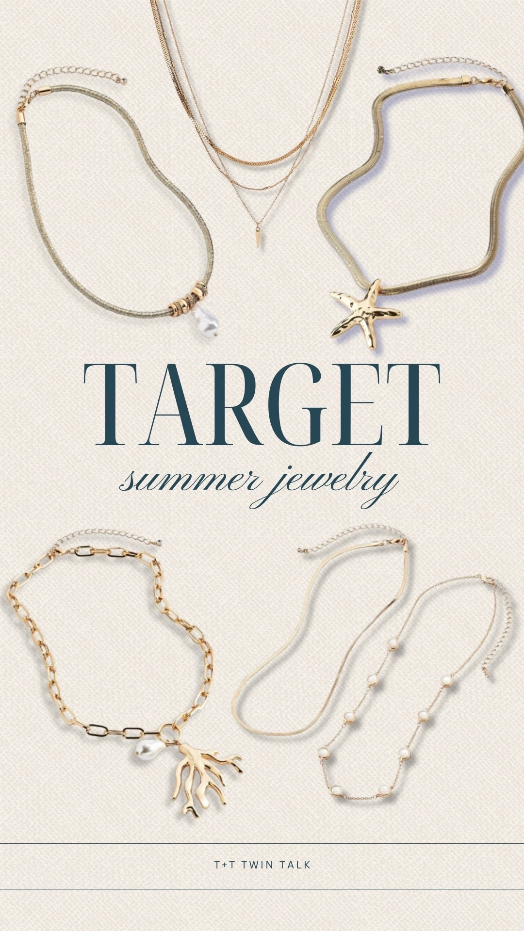 Target jewelry we’re loving this summer! We’ve been reaching for pearl details, statement charms, and stackable necklaces, and every piece we tagged is under $50. These are fun additions to wear with everything from casual outfits to vacation looks.

#LTKSeasonal #LTKOver40 #LTKBeauty