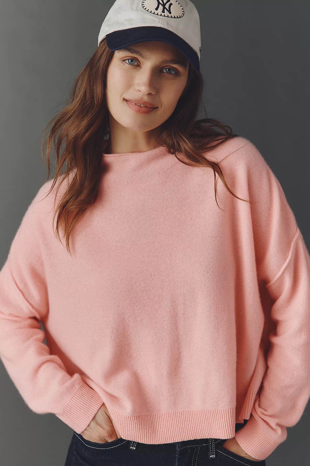 The Alani Cashmere Mock-Neck Sweater by Pilcro | Anthropologie (US)