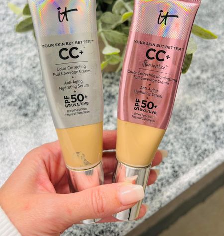 #ad Mothers Day Special over at IT Cosmetics! 🌸 

Right now you can Buy One Get One Free on select items - including the group favorite CC+ Cream (the one on the left is the one included in the promotion.) Grab two of the same item or mix and match, gift one and keep one 😉

This has been my absolute favorite foundation and I’ve been using it for about a decade now 😵‍💫🫣 It covers everything and yet feels like you’re wearing nothing! 

#foundation #beauty 

#LTKbeauty #LTKsalealert #LTKGiftGuide
