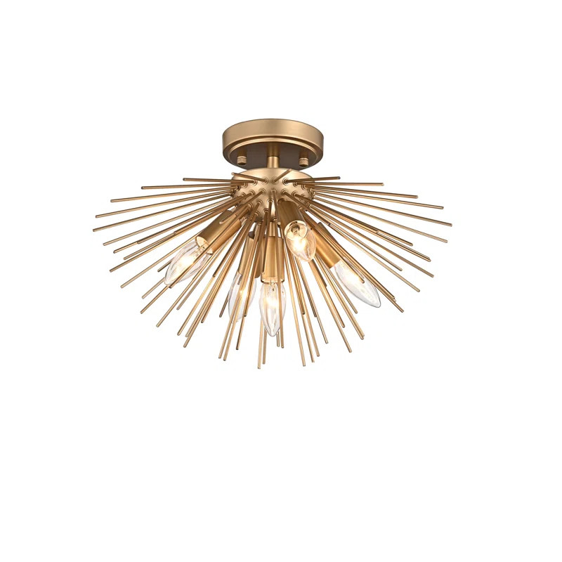 Armour 5 - Light 16.5" Sputnik Sphere Semi Flush Mount | Wayfair North America