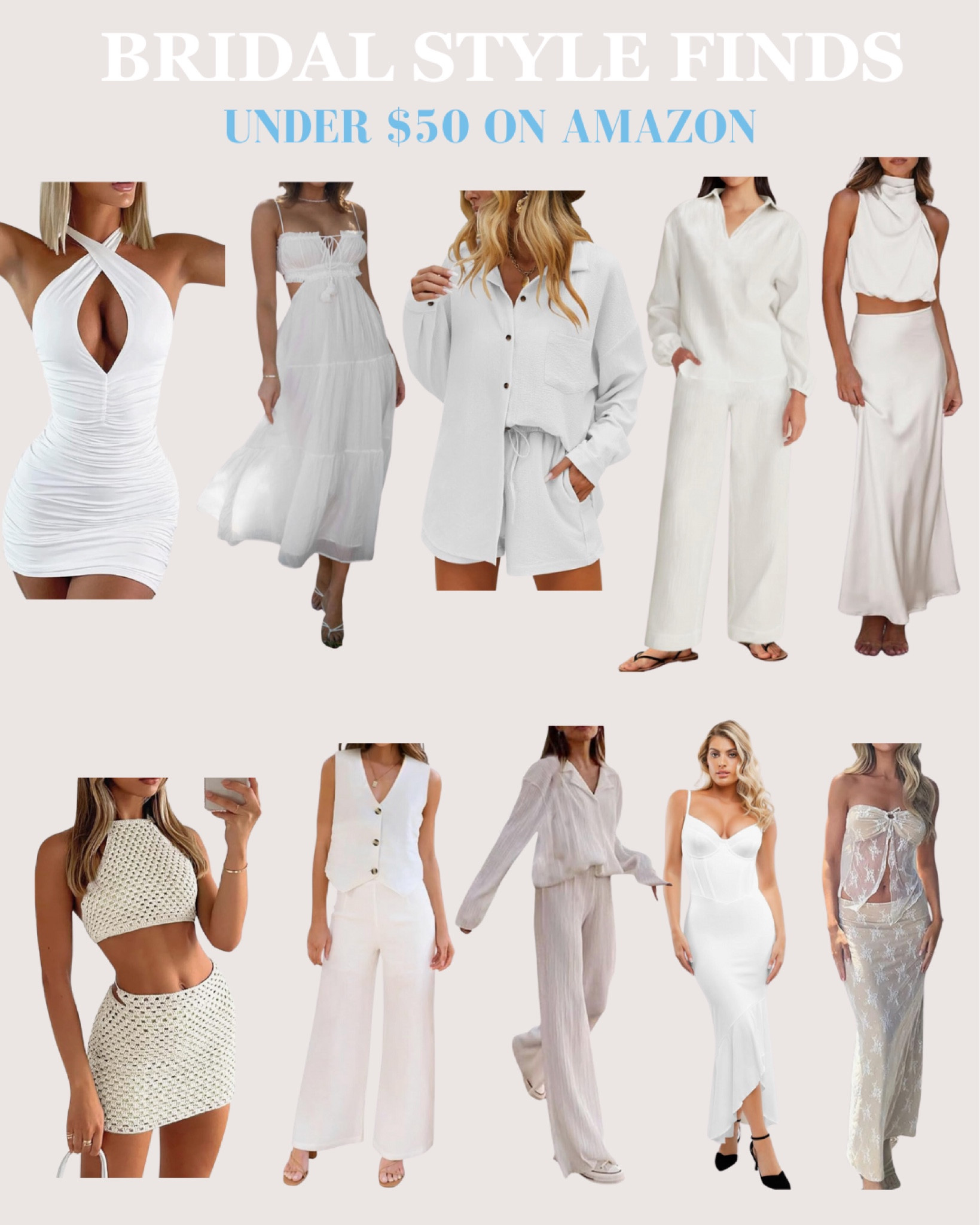 BRIDAL OUTFIT FINDS ON AMAZON UNDER $50 

#LTKpartywear #LTKcanada #LTKwedding