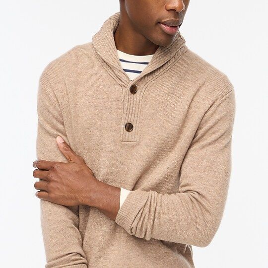 Shawl collar sweater in supersoft wool blend | J.Crew Factory