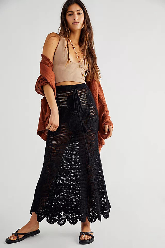 Lizzie Crochet Skirt | Free People (Global - UK&FR Excluded)