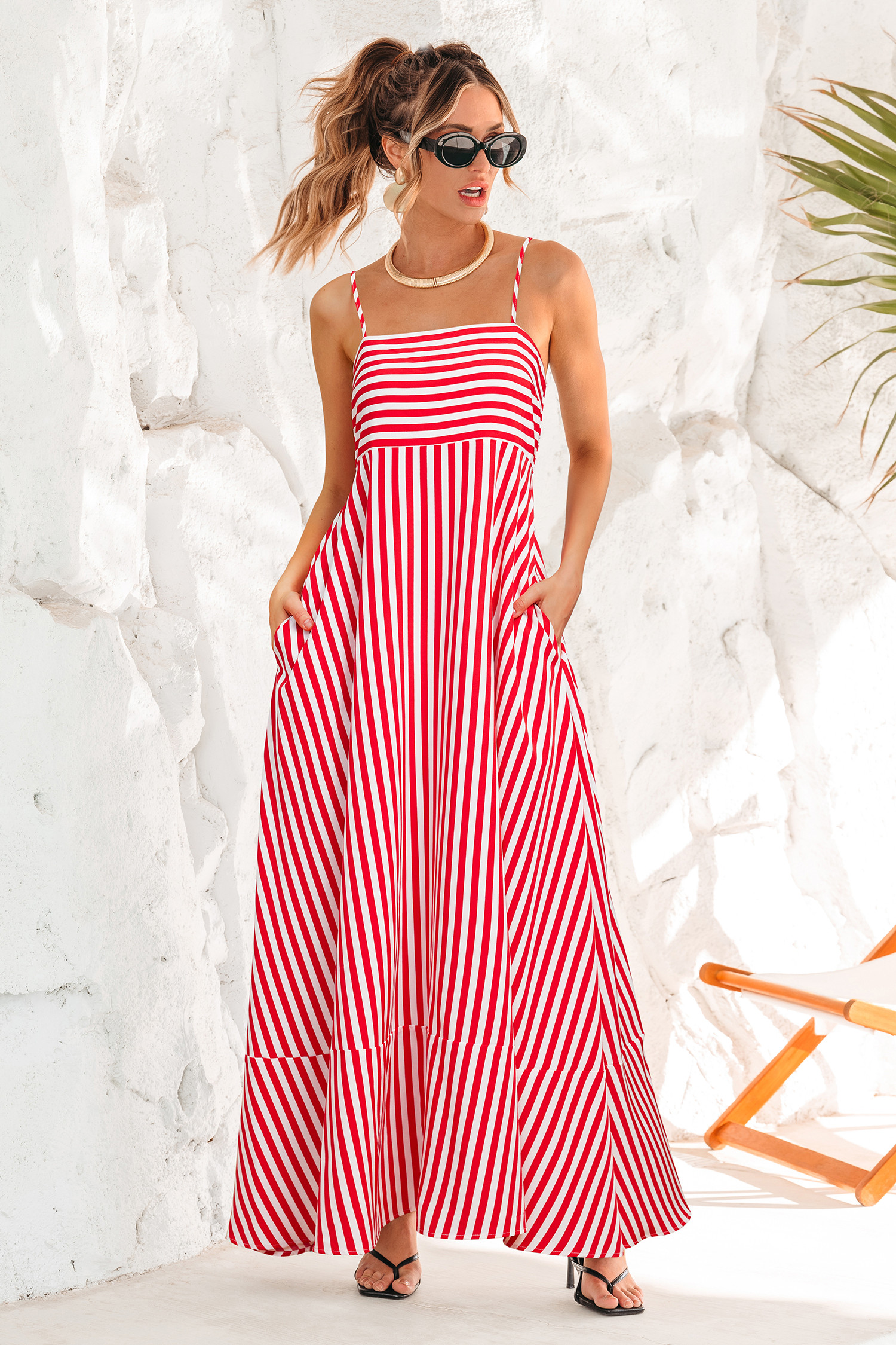Polished Retreat Striped Maxi Dress | Cupshe US