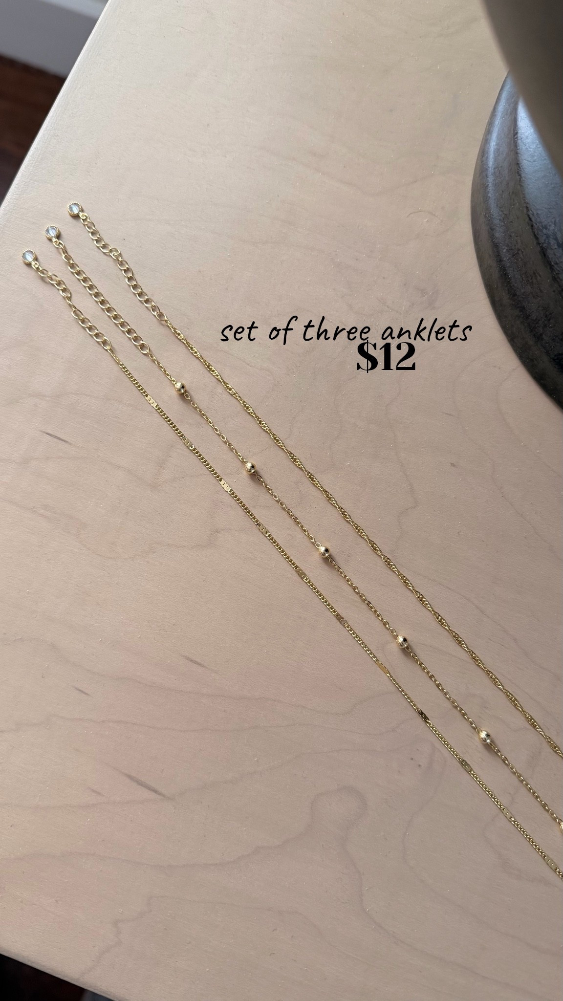 set of three anklets are only $12! on amazon.

#LTKMothersDay #LTKgrwm #LTKmomlife