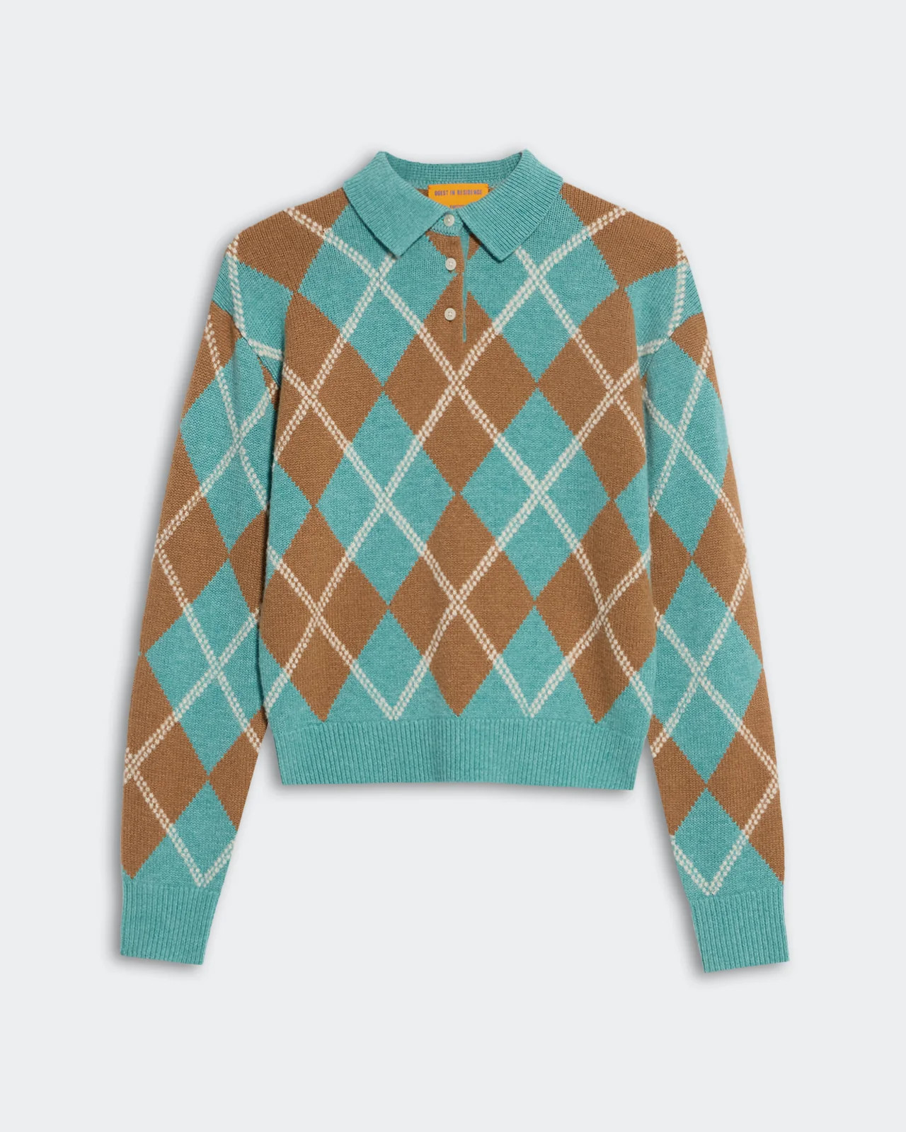 Collegiate Argyle Polo - Glacier Combo | Guest In Residence