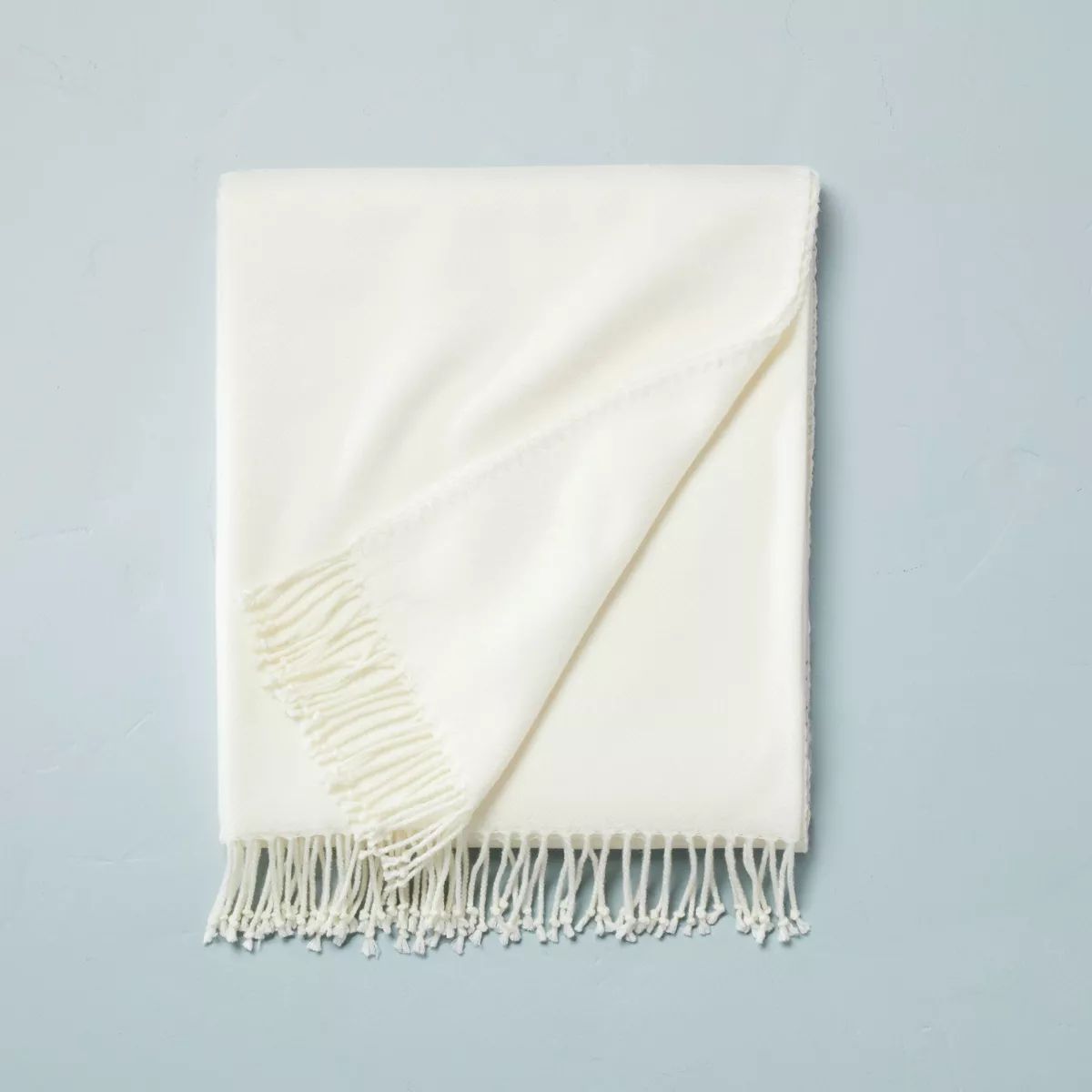 Solid Hemstitch with Fringe Throw Blanket - Hearth & Hand™ with Magnolia | Target