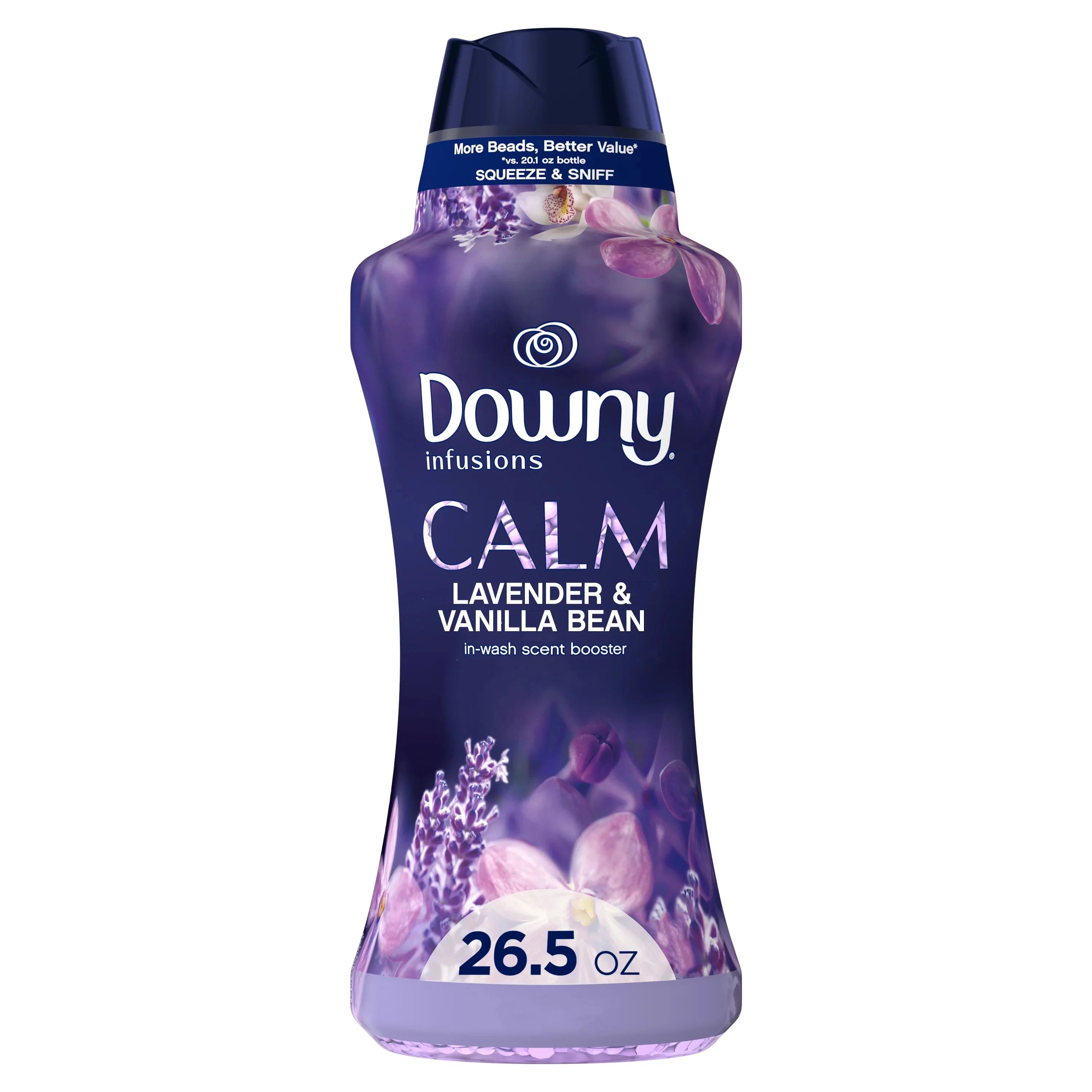 Downy Infusions Calm, 26.5 oz in-Wash Scent Booster Beads, Lavender & Vanilla Bean - Walmart.com | Walmart (US)