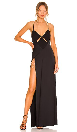 Valeria Gown in Black | Revolve Clothing (Global)