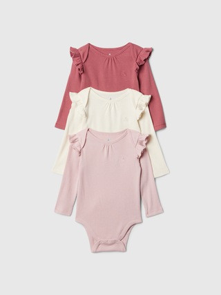 Baby Ribbed Bodysuit (3-Pack) | Gap Factory