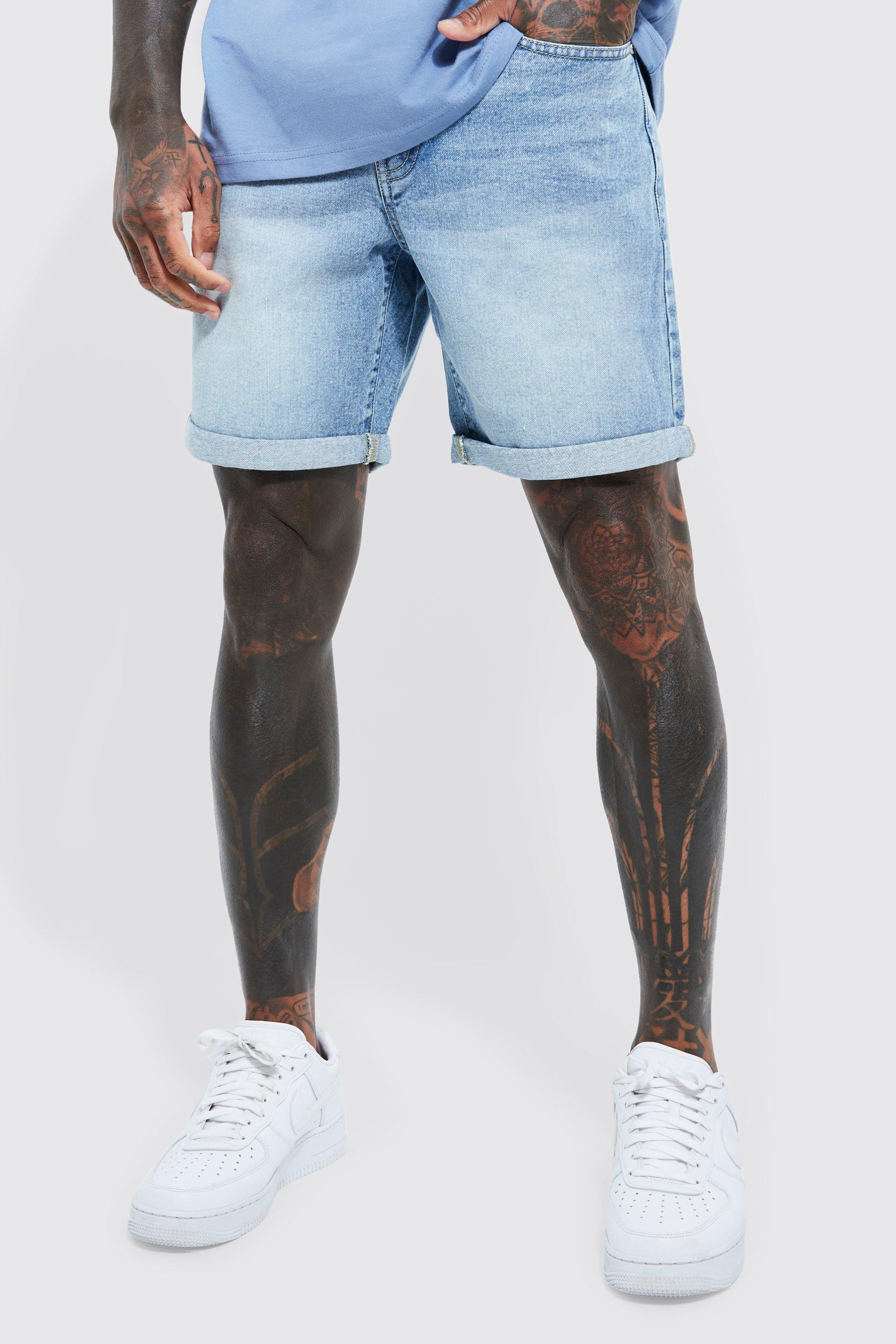 Slim Rigid Denim Short | boohooMAN (US & CA)