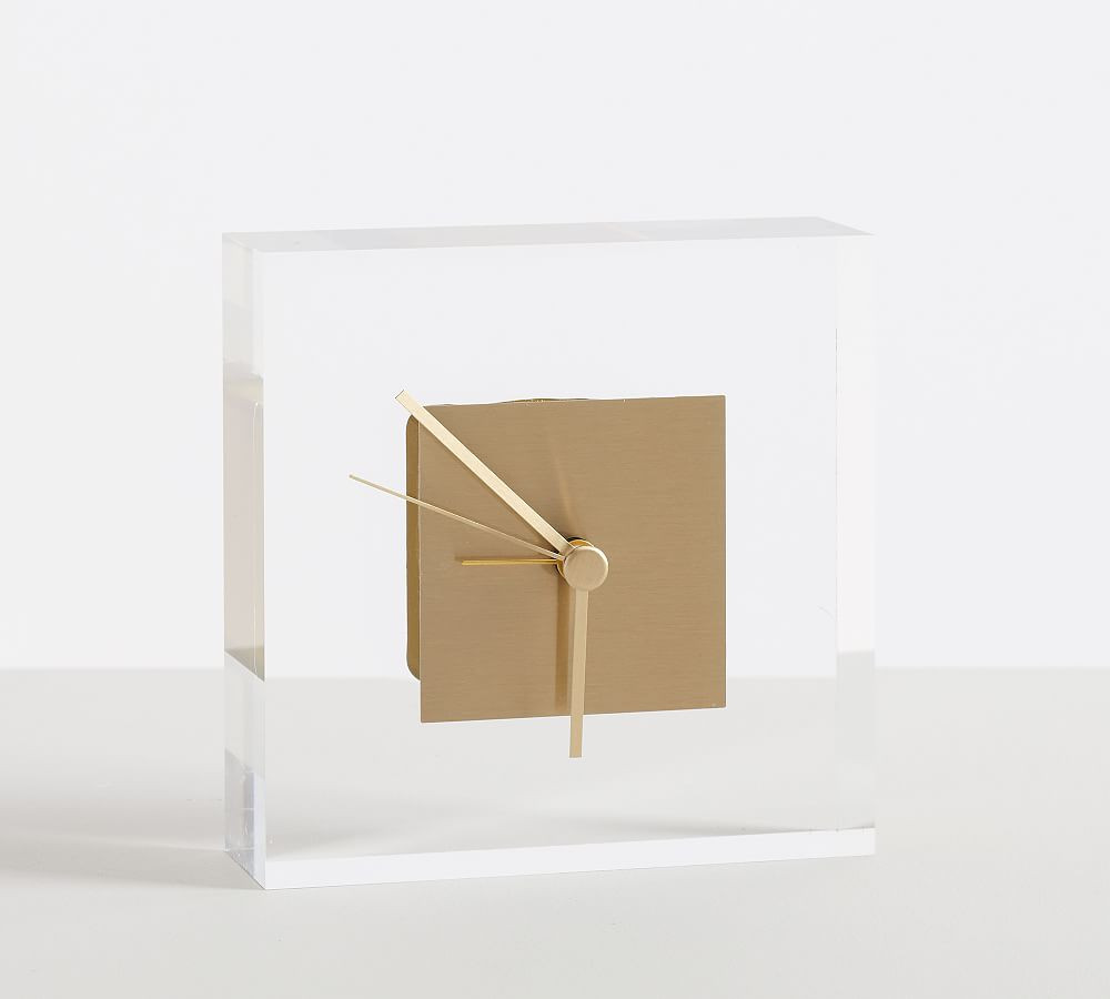 Acrylic Desktop Clock | Pottery Barn (US)
