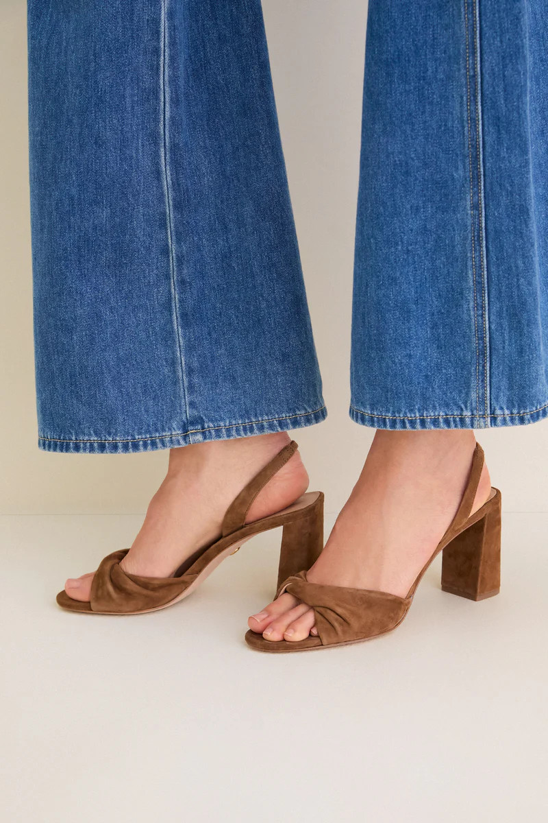 Chestnut Suede Tullia Block Heels | Tuckernuck (US)