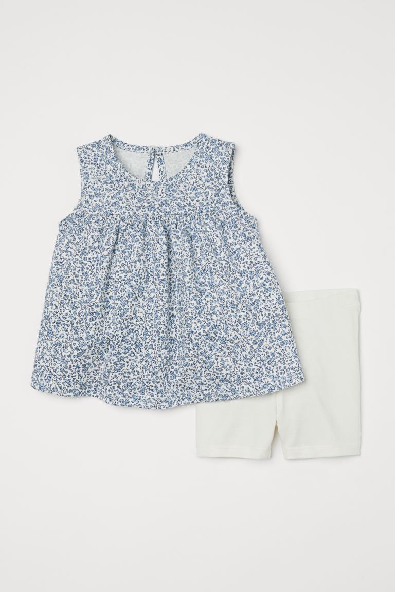 White/blue floral | H&M (US + CA)