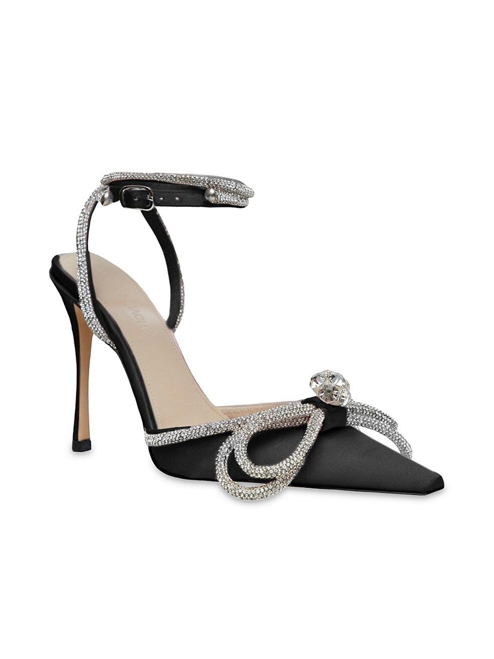 MACH & MACH Double Bow Silk Satin Pumps | Saks Fifth Avenue