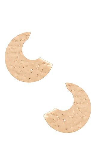 Hammered Earrings in Gold | Revolve Clothing (Global)