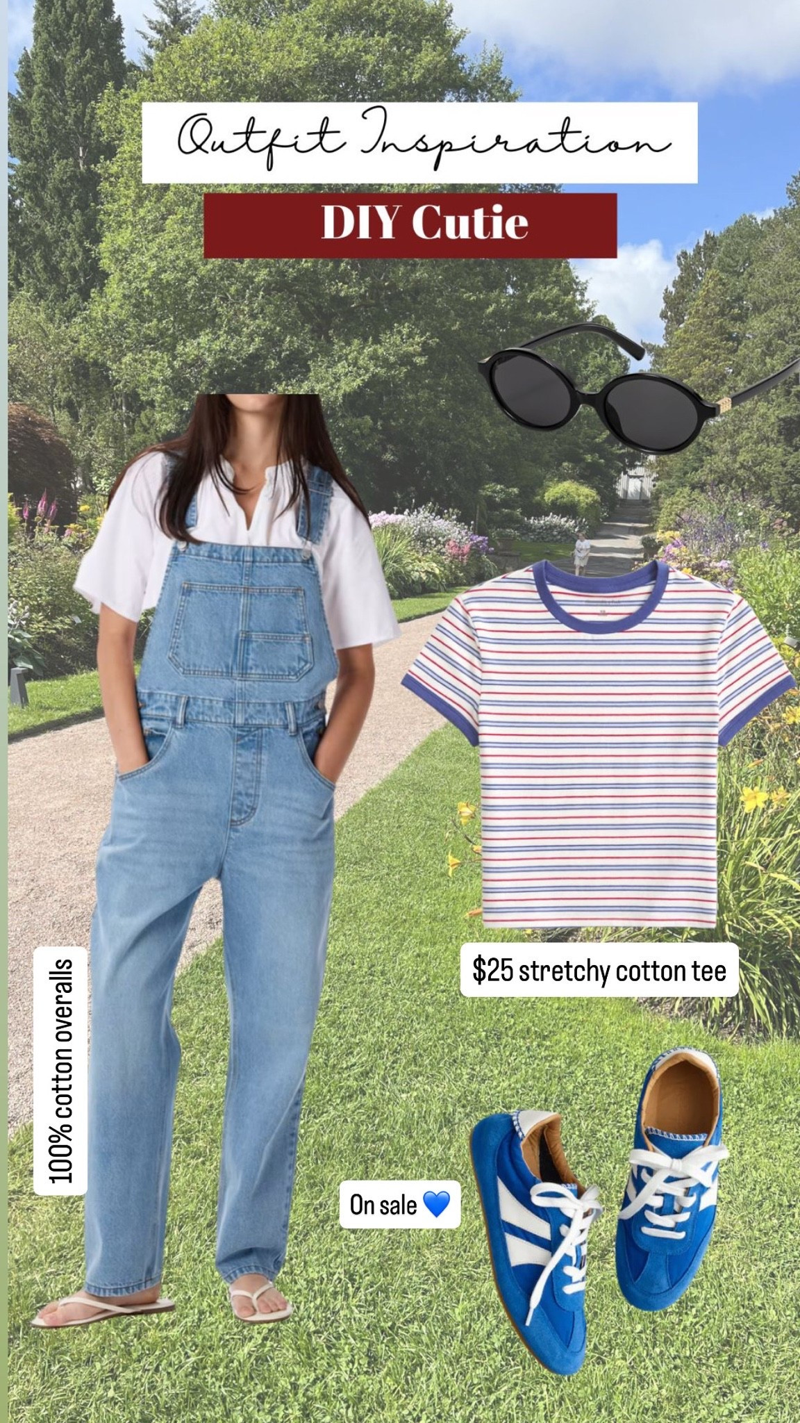 Overalls casual look for summer 
Small cotton tee xs overalls

#LTKootd #LTKdayinmylife