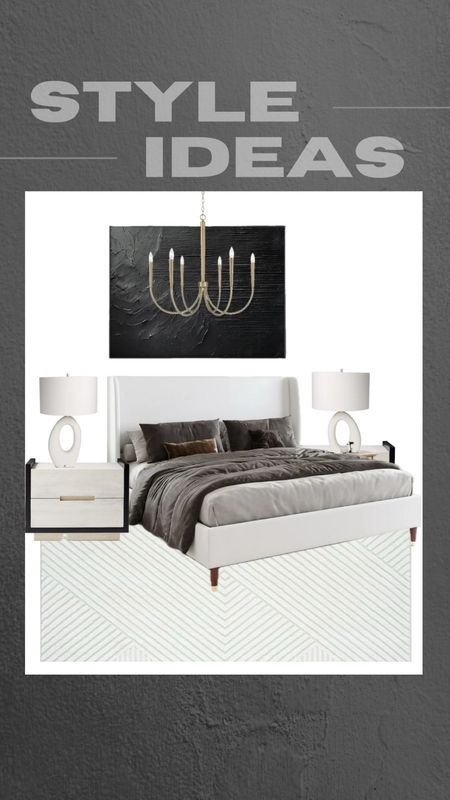 Neutral + modern bedroom idea
(luxe meets affordable)

Home decor, bedroom decor, area rug, nightstand, chandelier, lamp, painting, wall art, bedroom idea, bedroom 

#LTKhome #LTKstyletip