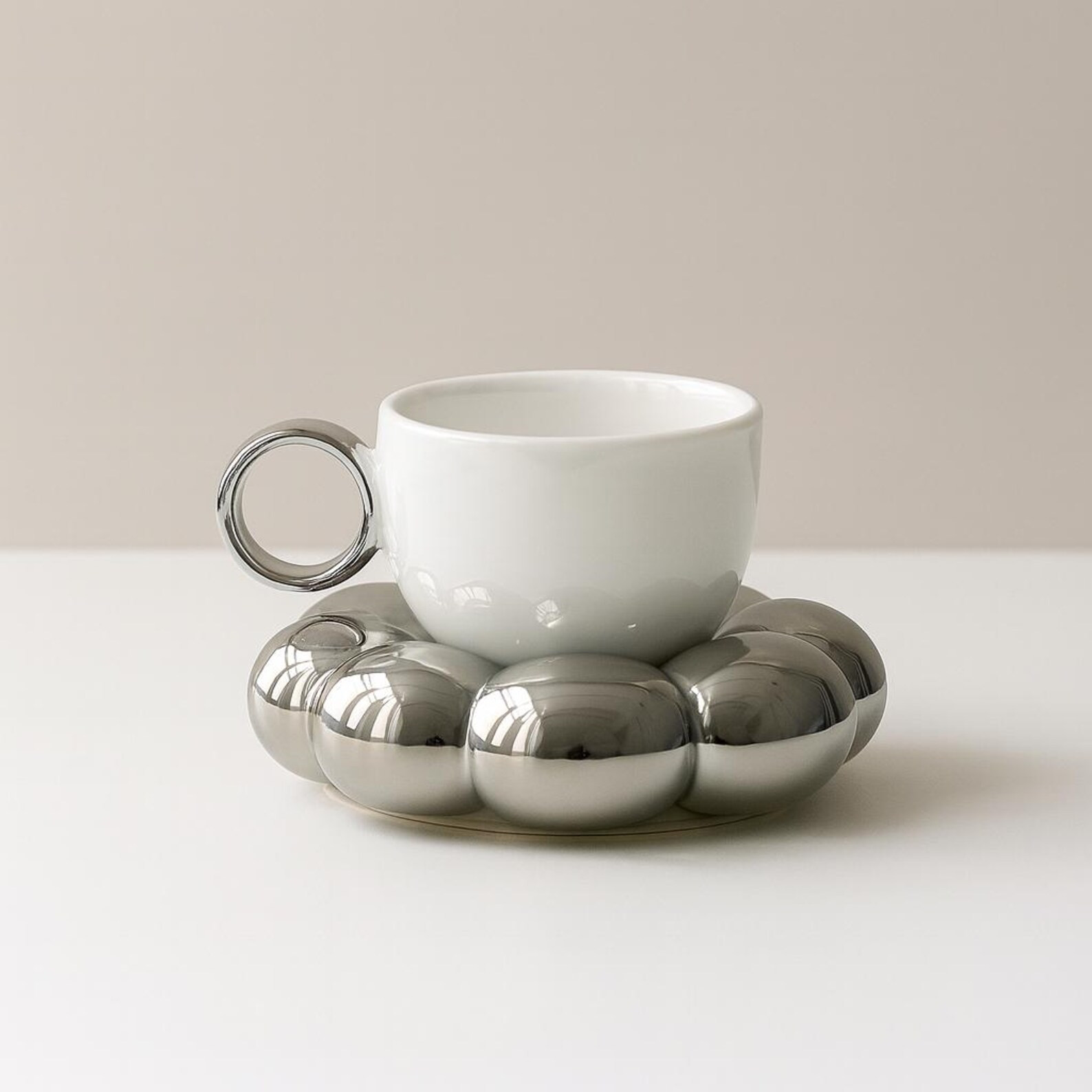 Unique Ceramic Mug With Bubble Saucer | Modern Coffee & Tea Cup | Gift for Coffee Lovers - Etsy | Etsy (US)