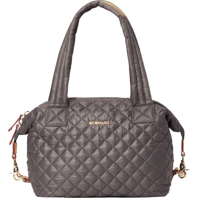 MZ Wallace | Medium Sutton Deluxe Bag, Magnet (Grey, One Size) | Maisonette | Maisonette