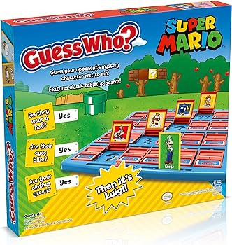 Winning Moves Super Mario Guess Who? Board Game, Play with Classic Nintendo Characters Including ... | Amazon (US)