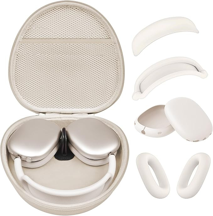 Hard Case for AirPods Max Supports Sleep Mode, Travel Carrying Headphone Case with AirPods Max Si... | Amazon (US)