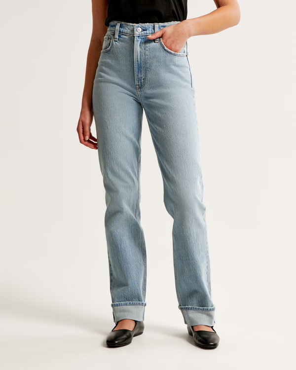 Women's Ultra High Rise 90s Straight Jean | Women's Clearance | Abercrombie.com | Abercrombie & Fitch (US)